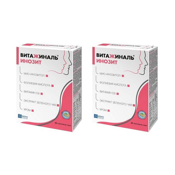 Фотография товара Витажиналь Инозит порошок для приг. раствора для приема внутрь саше 5,5г 30шт
