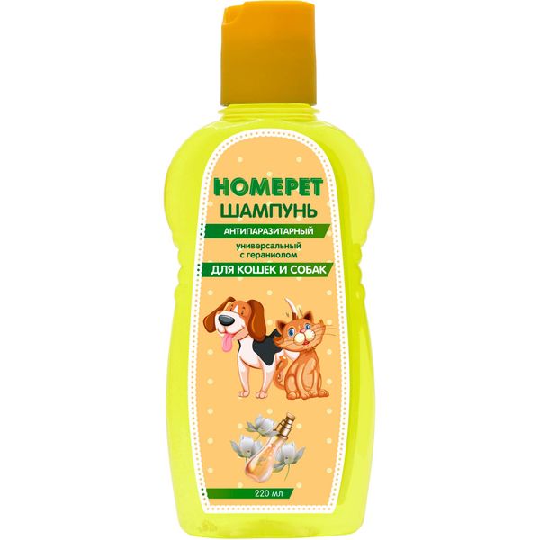 Фотография товара Шампунь для кошек и собак антипаразитарный HomePet/ХомПет фл. 220мл