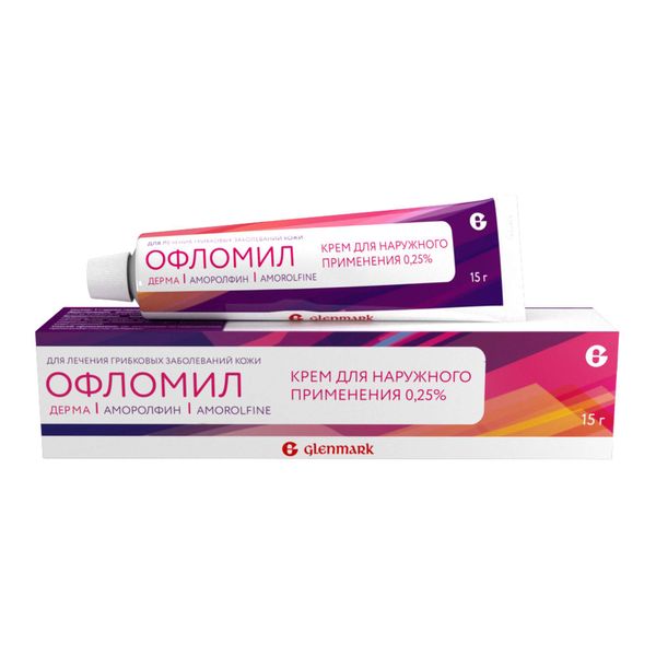 Фотография товара Офломил Дерма крем для наружного применения 0,25% 15г