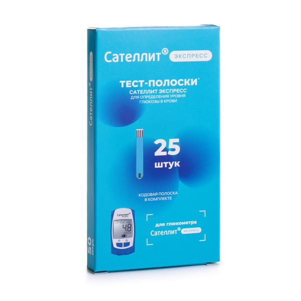 Фотография товара Тест-полоски для глюкометра ПГКЭ-02,4 Плюс Сателлит 50шт