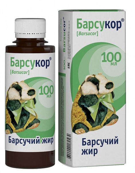 Фотография товара Барсучий жир Барсукор капсулы 200мг 100шт