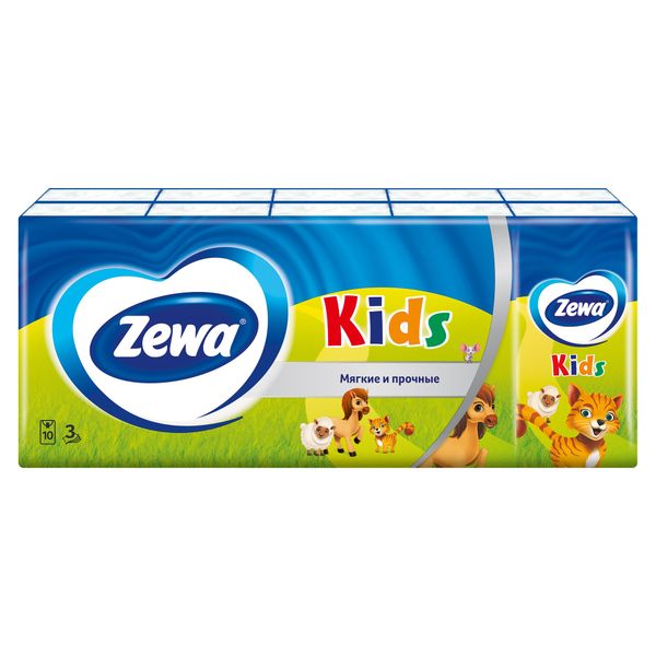 Фотография товара Платочки бумажные Deluxe Zewa/Зева 10шт 10уп