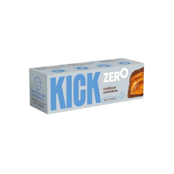 Фотография товара Батончик с соленой карамелью в шоколаде без сахара Kick zero/Кик зеро 45г