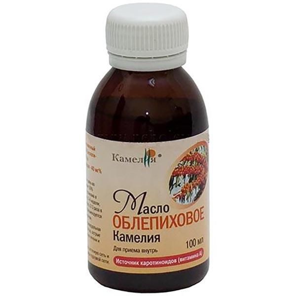 Фотография товара Облепиховое масло Камелия масло для приема внутрь и наружного применения 100мл