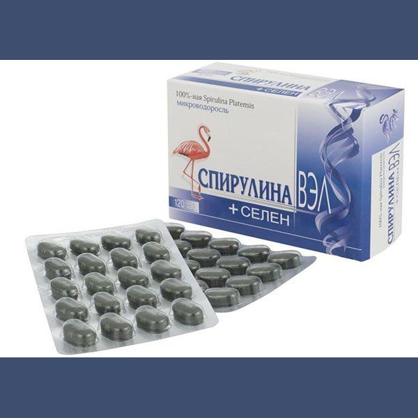 Фотография товара Спирулина ВЭЛ таблетки 60шт